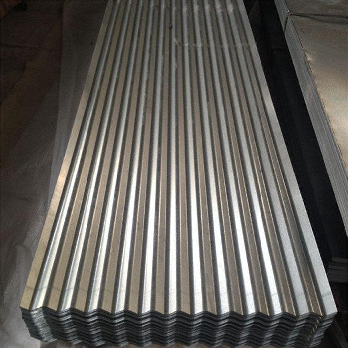 Galvanized corrugated steel sheet